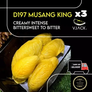 D197 Pahang Highland Musang King (400-450g per box) Old tree fresh durians natural